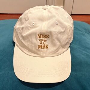 White 'Miss to Mrs' Cap